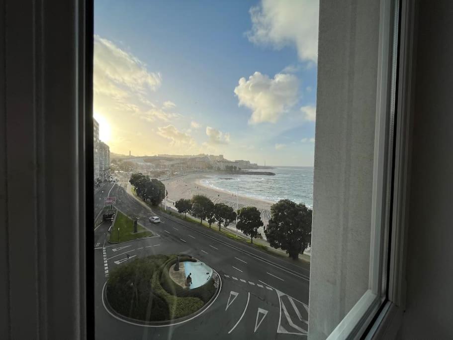 Primera Linea De Playa De Riazor La Coruña Eksteriør bilde