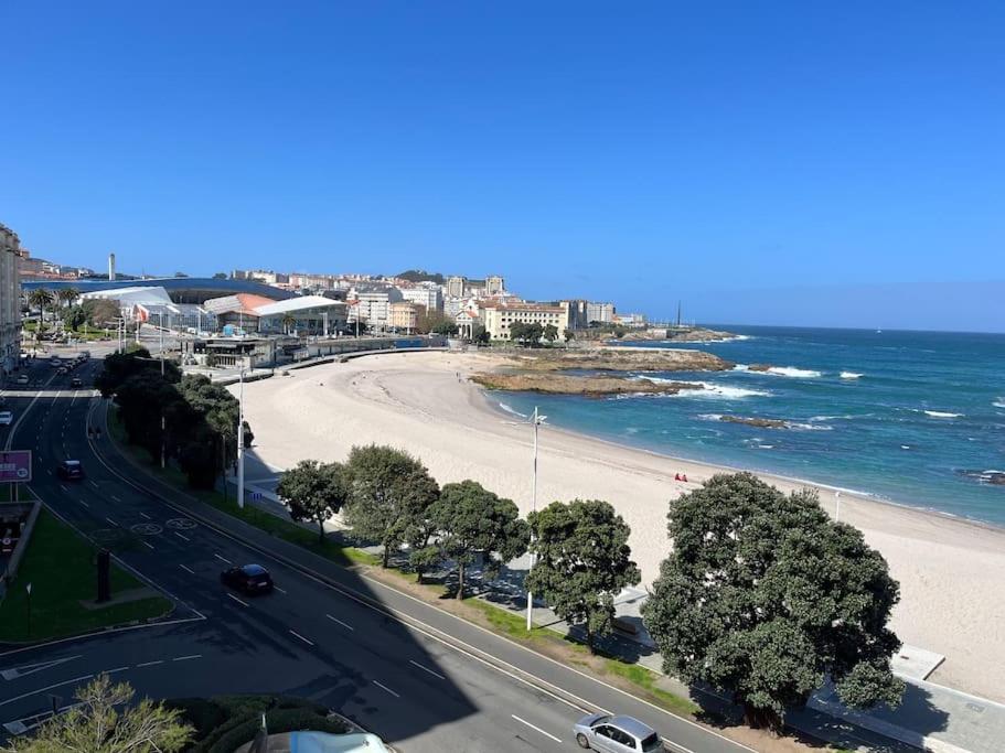 Primera Linea De Playa De Riazor La Coruña Eksteriør bilde